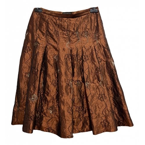 Pre-owned Peserico Maxi Skirt In Brown