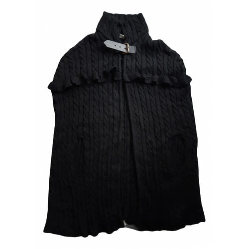 Pre-owned Philosophy Di Lorenzo Serafini Wool Cardi Coat In Black