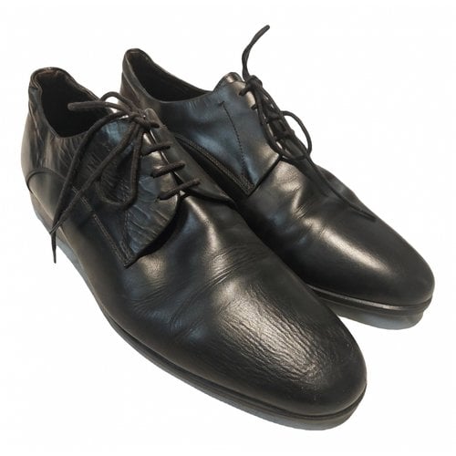 Pre-owned Fratelli Rossetti Leather Lace Ups In Black