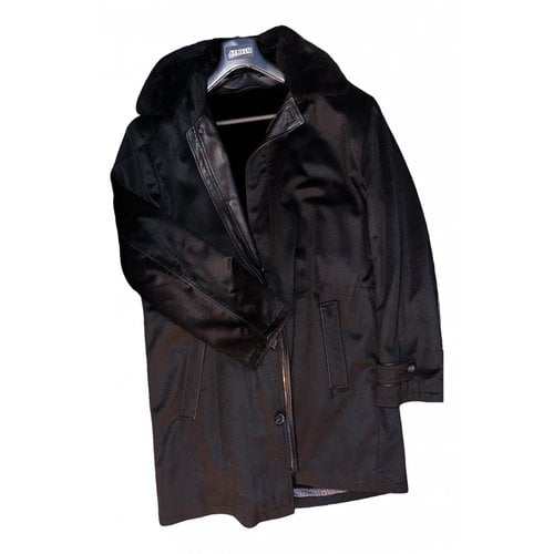 Pre-owned Brioni Cashmere Coat In Black