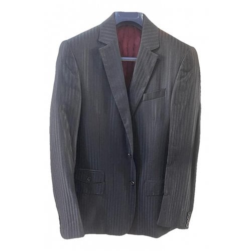 Pre-owned D&g Wool Suit In Blue