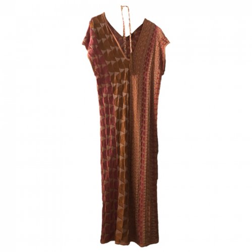 Pre-owned Missoni Silk Mid-length Dress In Pink