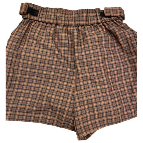Pre-owned Miu Miu Shorts In Brown