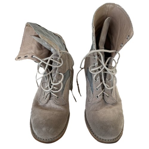 Pre-owned Nonnative Leather Boots In Beige