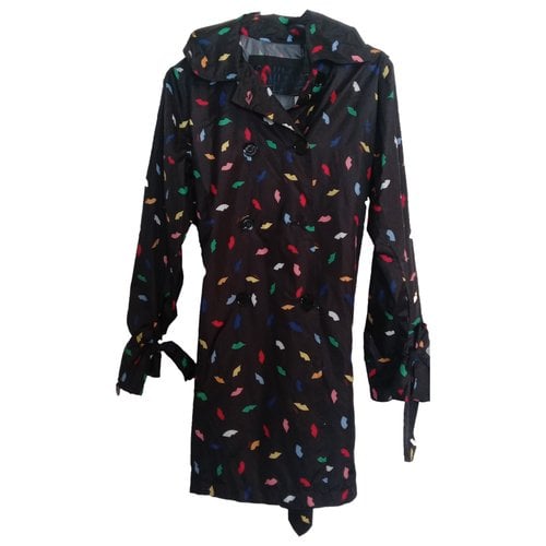 Pre-owned Sonia Rykiel Silk Trench Coat In Multicolour