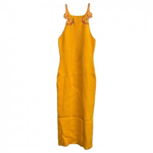 Pre-owned Self-portrait Mid-length Dress In Yellow