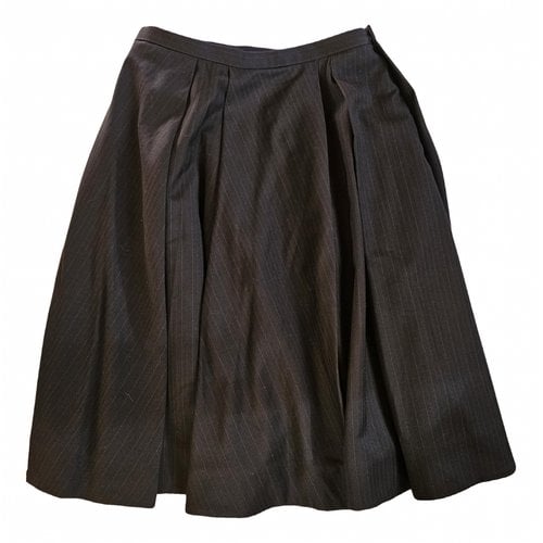 Pre-owned Dsquared2 Wool Mid-length Skirt In Brown
