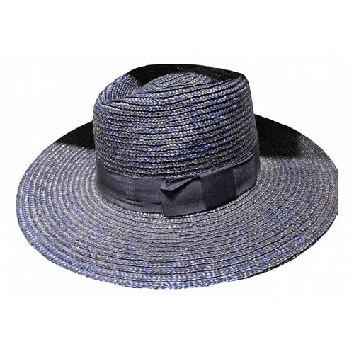 Pre-owned Brixton Hat In Blue