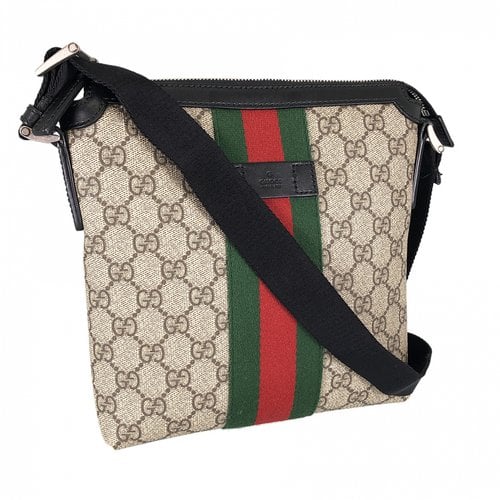 Pre-owned Gucci Cloth Bag In Beige