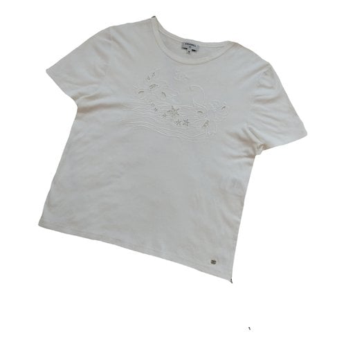 Pre-owned Chanel T-shirt In White