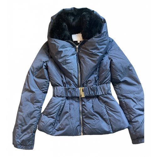 Pre-owned Elisabetta Franchi Puffer In Blue