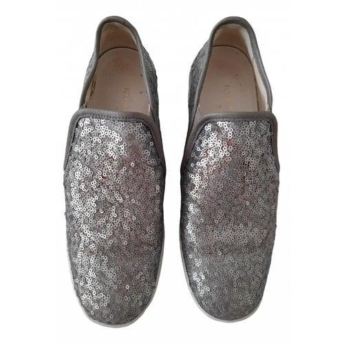 Pre-owned Kurt Geiger Leather Trainers In Silver