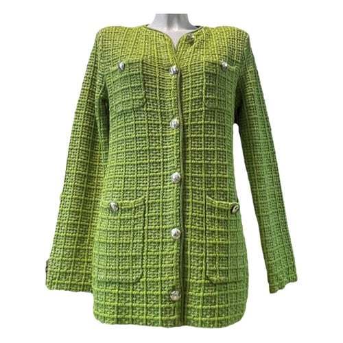 Pre-owned Patrizia Pepe Tweed Blazer In Green