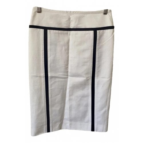 Pre-owned Narciso Rodriguez Mid-length Skirt In White