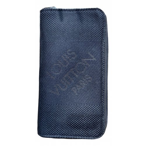 Pre-owned Louis Vuitton Cloth Wallet In Anthracite