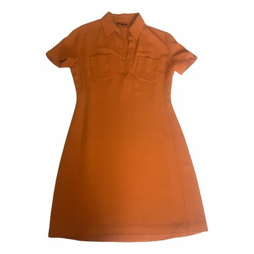 Pre-owned Gucci Mini Dress In Orange