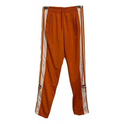 Pre-owned Adidas Originals Trousers In Orange
