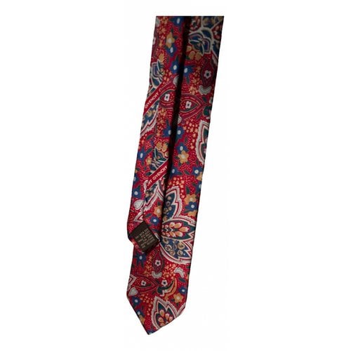 Pre-owned Givenchy Silk Tie In Red