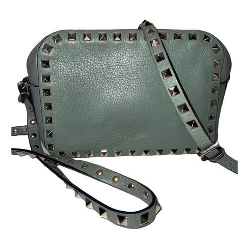 Pre-owned Valentino Garavani Leather Crossbody Bag In Green