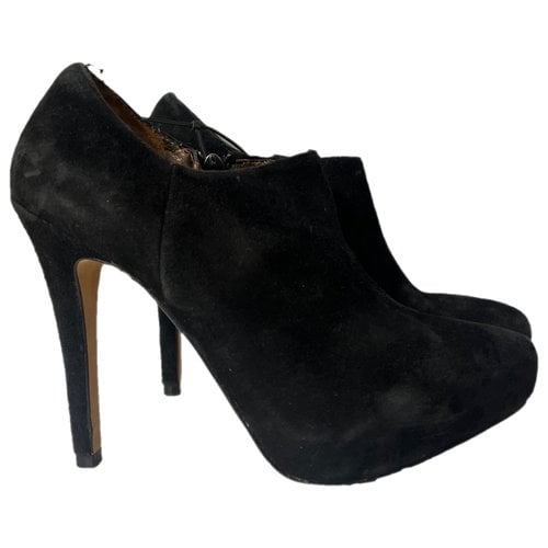 Pre-owned Sam Edelman Ankle Boots In Black