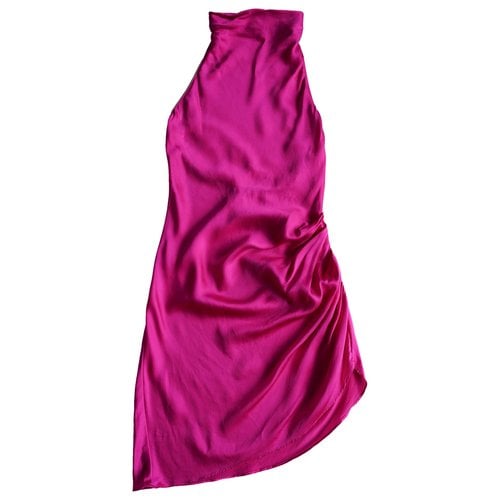 Pre-owned Amanda Uprichard Silk Mini Dress In Pink