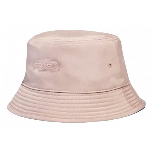 Pre-owned Coach Beret In Pink