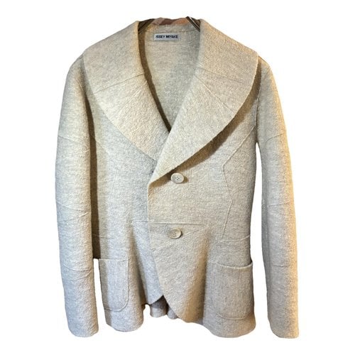 Pre-owned Issey Miyake Wool Cardi Coat In Other
