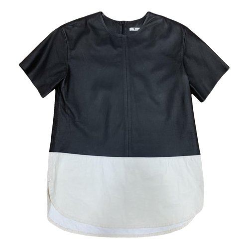 Pre-owned Alexander Wang Leather T-shirt In Multicolour