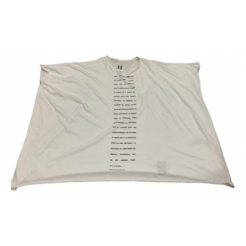 Pre-owned Rick Owens Drkshdw T-shirt In White