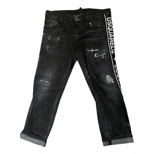 Pre-owned Dsquared2 Boyfriend Jeans In Black