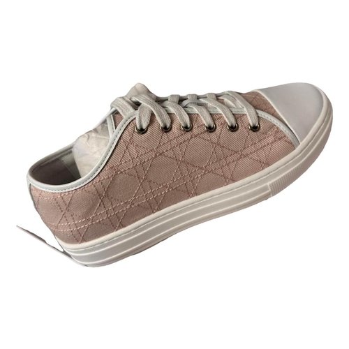 Pre-owned Dior Cloth Trainers In Pink