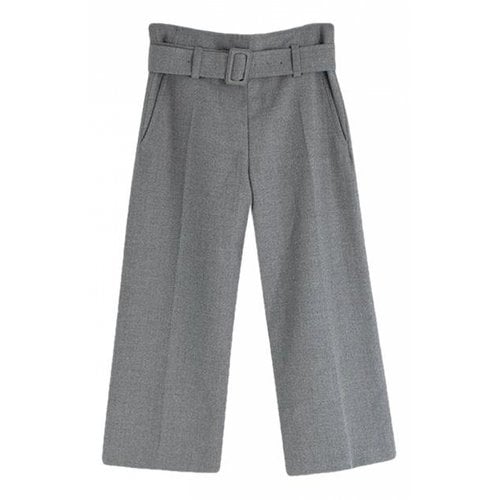 Pre-owned Marni Wool Trousers In Grey
