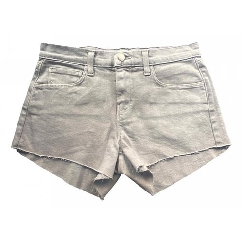 Pre-owned L Agence Mini Short In Beige