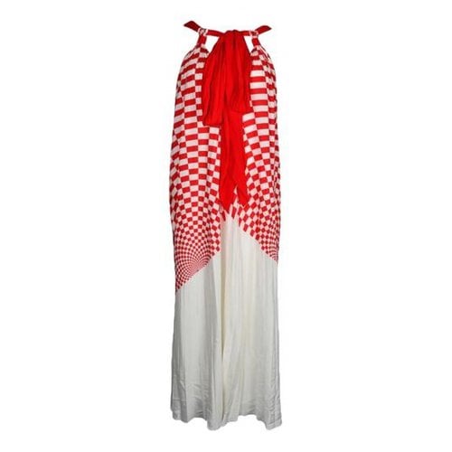 Pre-owned Fendi Silk Dress In Multicolour