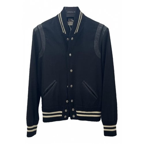 Pre-owned Saint Laurent Wool Jacket In Black