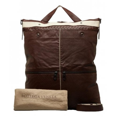Pre-owned Bottega Veneta Leather Tote In Brown