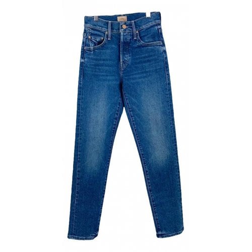Pre-owned Mother Mslim Jeans In Blue