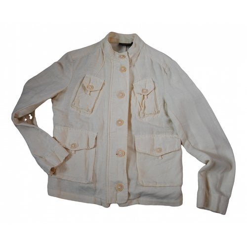 Pre-owned Woolrich Linen Jacket In Beige
