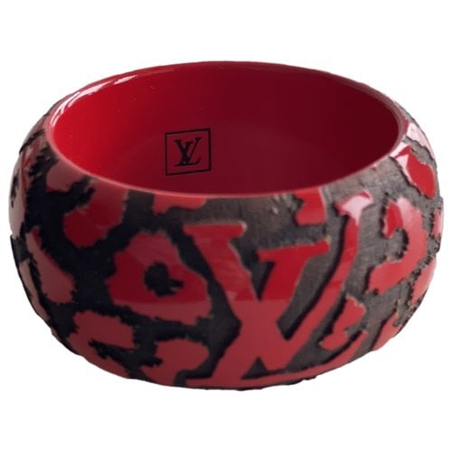 Pre-owned Louis Vuitton Monogram Bracelet In Red