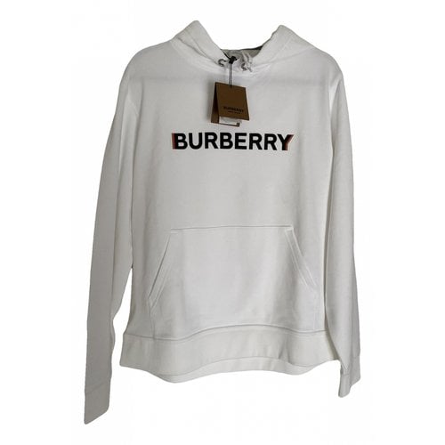Pre-owned Burberry Jumper In White