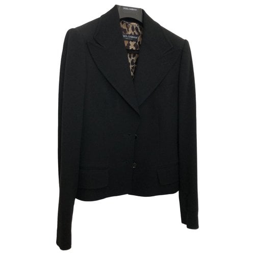 Pre-owned Dolce & Gabbana Wool Suit Jacket In Black