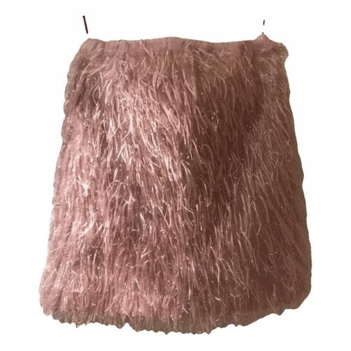 Pre-owned Jucca Mini Skirt In Pink