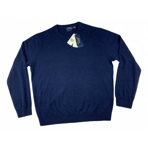 Pre-owned Polo Ralph Lauren Cashmere Sweatshirt In Navy