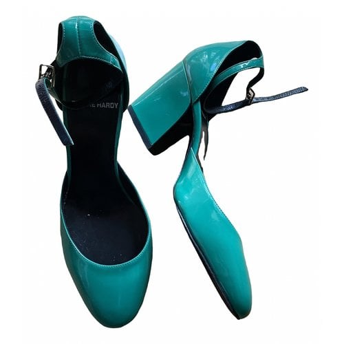 Pre-owned Pierre Hardy Patent Leather Heels In Green