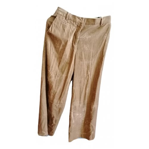 Pre-owned Seventy Trousers In Brown