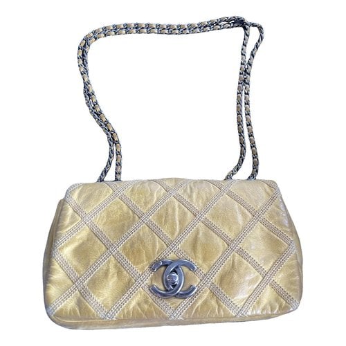 Pre-owned Chanel Timeless/classique Leather Crossbody Bag In Yellow