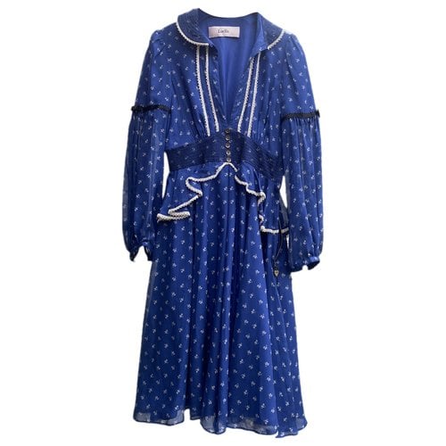 Pre-owned Luella Silk Mini Dress In Blue