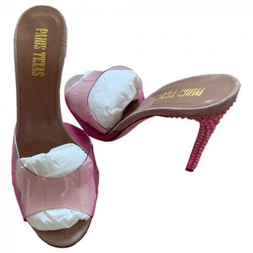 Pre-owned Paris Texas Mules & Clogs In Pink