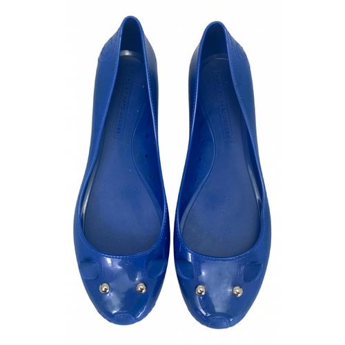 Pre-owned Marc Jacobs Ballet Flats In Blue