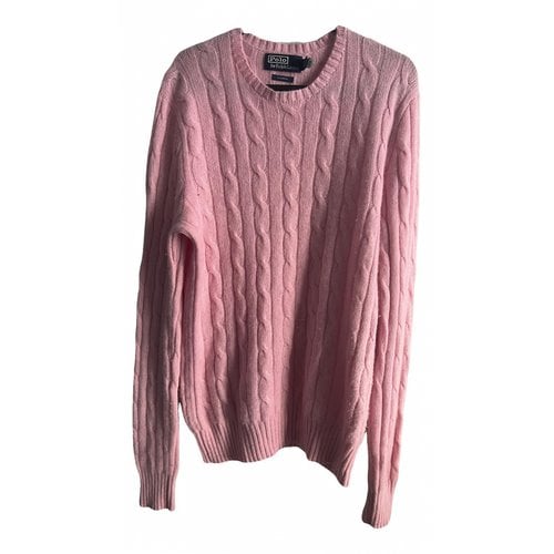 Pre-owned Polo Ralph Lauren Cashmere Pull In Pink